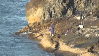 日曜日の白浜町の地磯（小島）