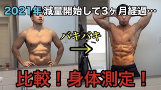 【検証】ナチュラルが3ヶ月で8kg減量してウエスト、胸囲、上腕を測って比較してみた…