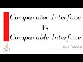 Comparable Interface vs Comparator Interface | Java Tutorial