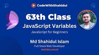 JavaScript Variables - JavaScript for beginners - 63rd class part -2
