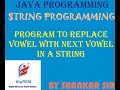 Program to replace vowel with next vowel in a string
