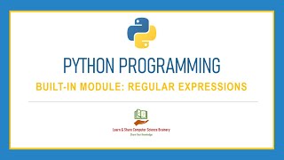 Python Programming - 15 - Regular Expressions - Pattern searching | Python Programming in Tamil