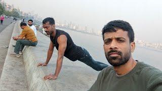 Marine Drive beach marine drive Mumbai | मुंबई का सबसे सुकून जगह | walking tour marine drive