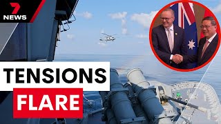 China hits back at Australia over dangerous confrontation in the Yellow Sea | 7 News Australia