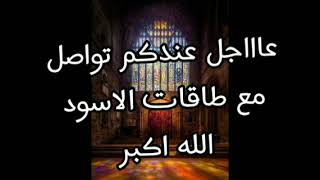 عاااجل عندكم تواصل مع طاقات الأسود الله اكبر