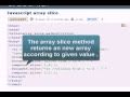 JAVASCRIPT Tutoriral : array slice