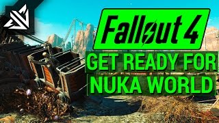 FALLOUT 4: How To Prepare YOUR Character for NUKA WORLD DLC! (Release Time, Perks, and Weapons!)