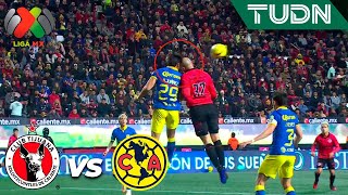 💥 ¡TERRIBLE CHOQUE DE CABEZAS! | Tijuana vs América | Liga Mx - CL2024 J1 | TUDN