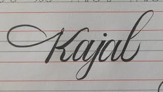 Most requested name Kajal/ impressive handwriting/ creative hand writing/ super clean handwriting