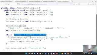 Java Language: Code to find the sum of two randomly generated values using Java Random Method & Loop