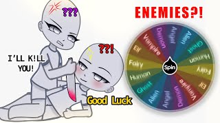 Making a ‘Couple’ OC [ENEMIES to LOVERS Edition?]🚩💃 (Spin The Wheel!) || Gacha Challenge