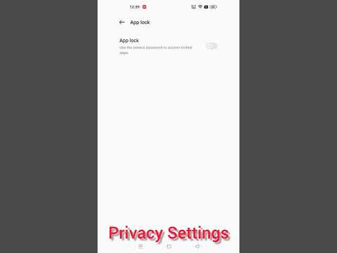 Privacy Settings | Realme 9Pro5g me Privacy Settings | App Lock