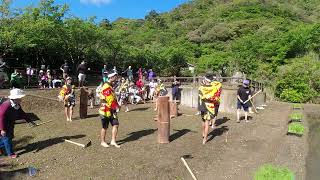 献穀田　田植え　芦検　稲すり踊り