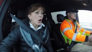 Terrified Driver Faces One of America's Scariest Bridges During a Snowstorm