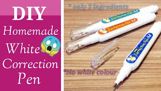 DIY Homemade Whitener pen - How to make Whitener/Correction pen at home - Homemade Correction fluid.