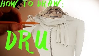 HOW TO: Draw Dru from Despicable Me 3