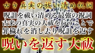 生霊にとってこれは強烈‼️本来の罪穢れを祓い清める大祓🐉中臣大祓🐉今では奏上されなくなった本当の大祓祝詞を唱えることで、罪や穢れを祓い落として悪い念を送る者へと呪い返しいたします✨