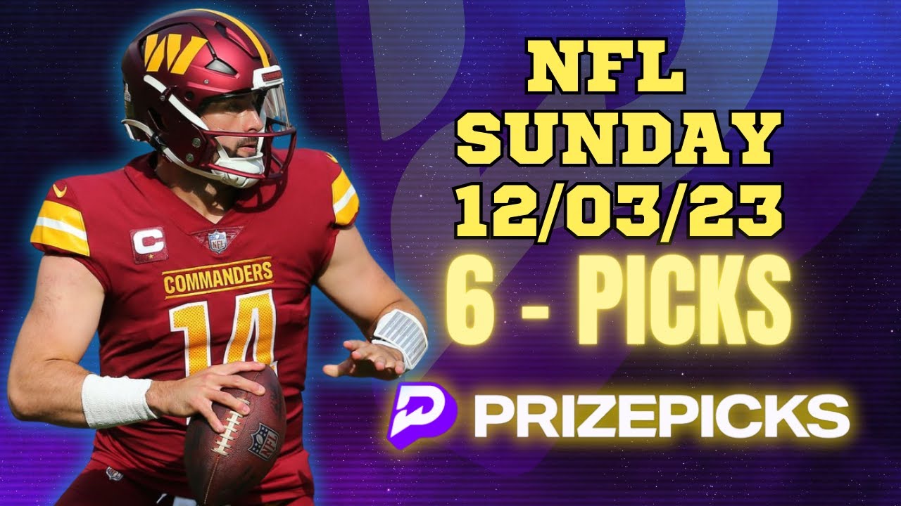 PRIZEPICKS | BEST PICKS WEEK 13 #NFL SUNDAY | 12/03/23 | PROP BETS | # ...