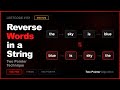 LeetCode 75 #6: Reverse Words in a String | Python Solution