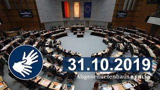 Fragestunde, 31.10.2019