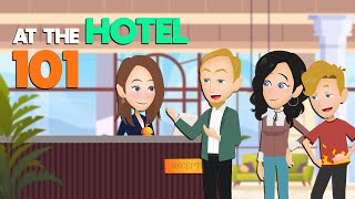 Learn English Speaking Conversation Practice with Topic | At the Hotel 101 | Daily Conversations