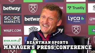 Billy McKinlay pre-match press conference | West Ham v Viborg | Europa Conference League play-off