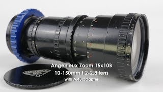 Angenieux Zoom 15x10B 10-150mm lens tested on GH5