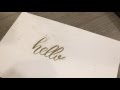 How To Use Embossing Gold Glitter With Modern Calligraphy How To Use Embossing Gold Glitter With Modern Calligraphy