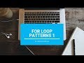 For Loop Pattern 1 - Core Java || With BlueJ