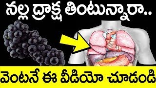 నల్ల ద్రాక్ష తినే ప్రతి ఒక్కరు వెంటనే ఈ వీడియోస్ చుడండి||benefits of black grapes