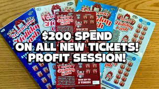 BRAND NEW Florida lottery holiday cash scratch off tickets $200 spend profit session winners ￼2025
