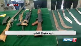 போடி அருகே பண்ணை வீட்டில் AK47 துப்பாக்கி உள்ளிட்ட ஆயுதங்கள் பறிமுதல்