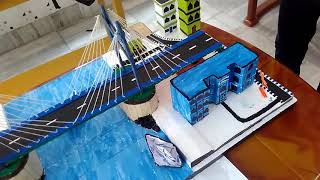 "SUSPENSION BRIDGE"  ..Project for civil engineering student (Both diploma nd B.tech)