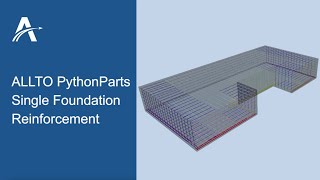 ALLPLAN Single Foundation Reinforcement PythonParts Update - ALLTO version 3.0