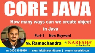 How many ways can we create object in Java Part 1 new keyword | Core Java Tutorial