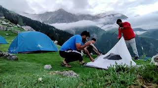 Camping at triund in monsoon #timelapse #tent