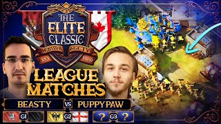 The Elite Classic: Beasty vs 1puppypaw, Round Robin Bo3 | Age Of Empires 4