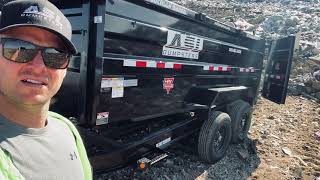 PJ 14K Dump Trailer in ACTION! | LANDFILL RUN