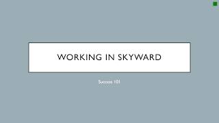 Success 101 Skyward Access
