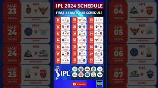 IPL 2024 Schedule: Indian Premier League 2024 Schedule, IPL Schedule #ipl #ipl2024schedule #ipl2024