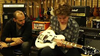 Mark Agnesi and Michael Lemmo demo a 1962 Supro Martinique 'Deluxe'