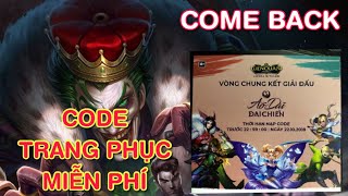 [Kinas] Quay trở lại và ăn hại hơn xưa cùng Joker và vô số code trang phục miễn phí giá trị