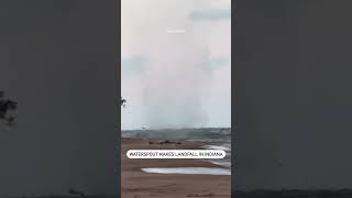 Waterspout makes landfall in Indiana