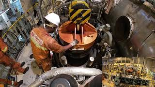 #ship #marine #engine #2stroke   Main engine unit overhaul