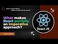 What makes React partially an Imperative Approach ? (Related to Ref)
