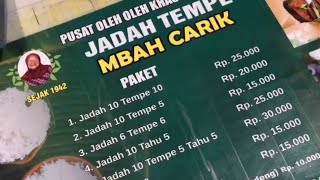 Jangan Lupa Kesini Kalau Ke Jogja | Jadah Tempe Mbah Carik Rasanya Bikin Nagih 😍