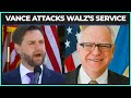 JD Vance Accuses 24-Year Army Veteran Tim Walz Of STOLEN VALOR