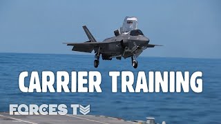 F-35 Dambusters Squadron Joins HMS Queen Elizabeth For The FIRST Time! | Forces TV ✈️