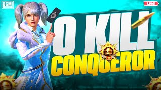 🔥Crown To Conqueror Rank Push | NO KILL CHALLENGE | DAY-16 | RANK PUSH | #bgmi #bgmilive