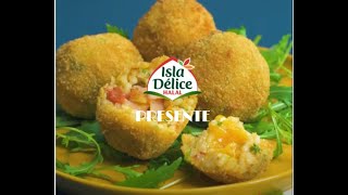 Idée recette Isla Délice : Arancini bacon de dinde et cheddar